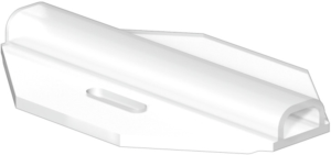 PVC Kabelmarkierer, beschriftbar, (B x H) 30 x 20 mm, max. Bündel-Ø 317 mm, transparent, 1866680000