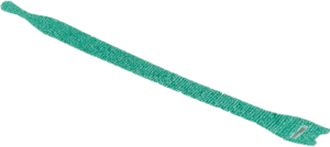 Kabelbinder mit Klettverschluss, lösbar, Polyamid, Polypropylen, (L x B) 200 x 12.5 mm, Bündel-Ø 60 mm, grün, -40 bis 85 °C