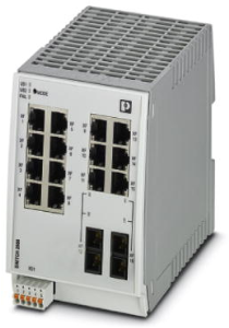 Ethernet Switch, managed, 16 Ports, 100 Mbit/s, 24 VDC, 2702905
