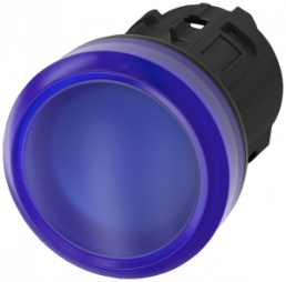 Leuchtmelder, 22mm, rund, Kunststoff, blau, Linse,glatt, 3SU10016AA500AA0