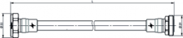 Koaxialkabel, 7-16 Stecker, gerade auf 7-16 Buchse, gerade, 50 Ω, 1/2”Flexible Jumper, Tülle schwarz, 2 m, 100010034