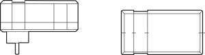 ABS/Polycarbonat Gehäuse, (L x B x H) 125 x 67 x 40 mm, lichtgrau (RAL 7035), IP40, 44050004 + 44093004