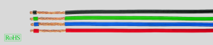 PVC-Schaltlitze, höchstflexibel, LifY, 0,25 mm², AWG 24, rot, Außen-Ø 1,3 mm