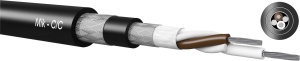 PVC Mikrofonleitung, 2 x 0,5 mm², schwarz