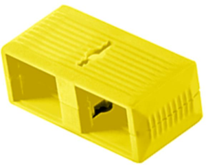 Verbindungsklammer für SC Stecker (Abstand wie SC Duplex), beige