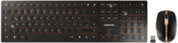Funk-Desktop Tastatur Maus Set, schwarz, Layout: Deutsch JD-9100DE-2