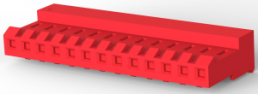 Buchsengehäuse, 13-polig, RM 3.96 mm, gerade, rot, 4-640428-3