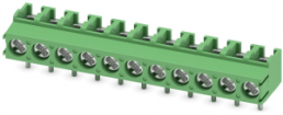 Leiterplattenklemme, 11-polig, RM 5 mm, 0,2-2,5 mm², 17.5 A, Schraubanschluss, grün, 1935404