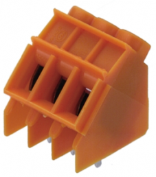 Leiterplattenklemme, 3-polig, RM 5 mm, 0,13-6,0 mm², 20 A, Schraubanschluss, orange, 1595710000