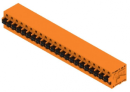 Leiterplattenklemme, 22-polig, RM 5.08 mm, 0,12-2,5 mm², 20 A, Federklemmanschluss, orange, 1330930000
