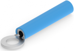 Isolierter Ringkabelschuh, 1,04-2,62 mm², AWG 16 bis 14, 4.17 mm, M4, blau