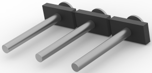 Leiterplattenklemme, 3-polig, RM 5 mm, 10 A, Stift, 2213867-3