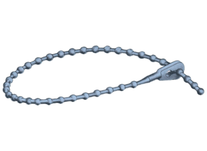 Kugel-Kabelbinder, Polyethylen, (L) 107 mm, Bündel-Ø 28.6 mm, schwarz, 0 bis 85 °C