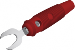 Kabelschuh mit Querloch, 4 mm, mit Schraubanschluss bis 2,5 mm², rot