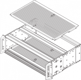 EuropacPRO Deckblech zur Verschraubung mit robuster Seitenwand, 84 TE, 355 mm
