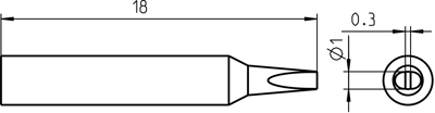RTM 010 S Weller Lötspitzen, Entlötspitzen und Heißluftdüsen Bild 3