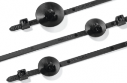 Kabelbinder mit Spreizfuß, Polyamid, (L x B) 190 x 4.6 mm, Bündel-Ø 7 bis 45 mm, schwarz, -40 bis 105 °C