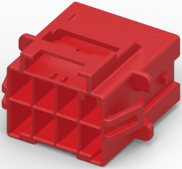 Steckverbinder, 8-polig, RM 6 mm, gerade, rot, 6-1971775-4