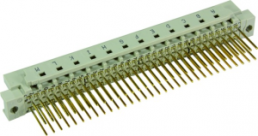 Messerleiste, Typ R, 64-polig, a-b-c, RM 2.54 mm, Wire-Wrap, gerade, vergoldet, 09736646947