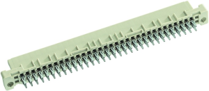 Federleiste, Typ B, 64-polig, a-b, RM 2.54 mm, Einpressanschluss, gerade, 09022646850