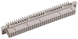 Federleiste, Typ C, 64-polig, a-c, RM 2.54 mm, Einpressanschluss, gerade, 304-60054-02
