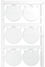 Polyamid Gerätemarkierer, (L x B) 30 x 30 mm, weiß, 12 Stk