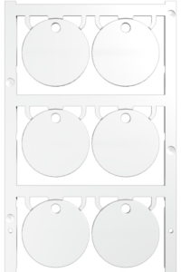 Polyamid Gerätemarkierer, (L x B) 30 x 30 mm, weiß, 60 Stk