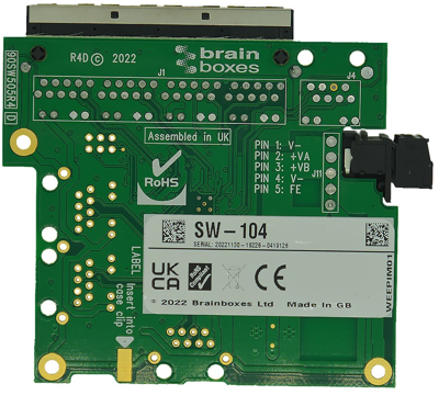 SW-104 BRAINBOXES Industrial Ethernet Switches Bild 2