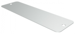 Aluminium Schild, (L x B) 85 x 27 mm, silber, 1 Stk