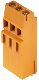 Leiterplattenklemme, 3-polig, RM 5.08 mm, 0,2-2,5 mm², 15 A, Schraubanschluss, orange, 1766370000