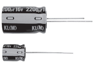 Elektrolytkondensator, 15 µF, 16 V (DC), ±20 %, radial, RM 3 mm, Ø 5 mm