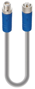 Sensor-Aktor Kabel, M12-Kabelstecker, gerade auf M12-Kabeldose, gerade, 5-polig, 0.3 m, PUR, grau, 16 A, 934853181