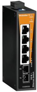 Ethernet Switch, unmanaged, 5 Ports, 100 Mbit/s, 12-48 VDC, 1240870000