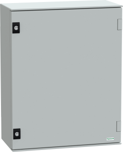 Schaltschrank, (H x B x T) 530 x 430 x 200 mm, IP66, Polyester, lichtgrau, NSYPLM54PG