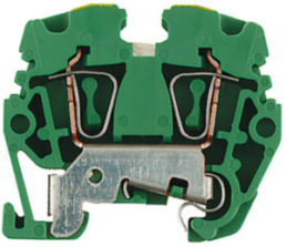 Schutzleiter-Reihenklemme, Federzuganschluss, 0,5-2,5 mm², 2-polig, 24 A, 6 kV, gelb/grün, 1720950000