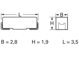 Tantal-Kondensator, SMD, B, 4.7 µF, 16 V, ±20 %, TAJB475M016R