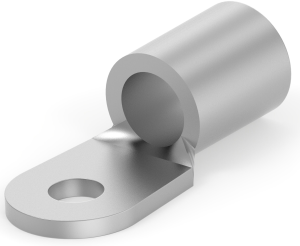 Unisolierter Ringkabelschuh, 16,8-26,7 mm², AWG 4, 5 mm, metall