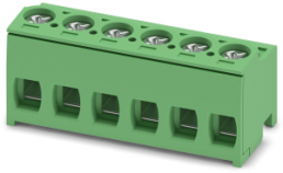 Leiterplattenklemme, 6-polig, RM 5 mm, 0,2-2,5 mm², 10 A, Schraubanschluss, grün, 1755622