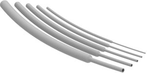 Wärmeschrumpfschlauch, 2:1, (12.7/6.4 mm), Polyolefin, grau