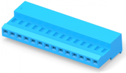 Buchsenleiste, 14-polig, RM 2.54 mm, gerade, blau, 4-641239-4