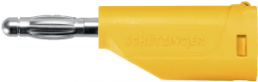 4 mm Stecker, Schraubanschluss, 1,0 mm², gelb, FK 15 S NI / GE