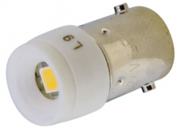 Signalleuchte, 24 V (AC), 24 V (DC), weiß, Einbau-Ø 10 mm, LED Anzahl: 1