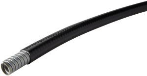 Schutzschlauch, Innen-Ø 16 mm, Außen-Ø 21.1 mm, BR 110 mm, PUR/Stahl, schwarz