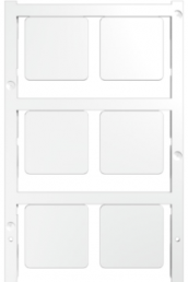Polyamid Gerätemarkierer, (L x B) 27 x 27 mm, weiß, 60 Stk