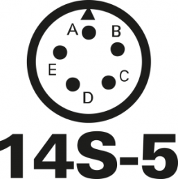 Buchsen-Kontakteinsatz, 5-polig, Lötkelch, gerade, 97-14S-5S(431)