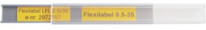 ABS Kabelmarkierer, beschriftbar, (L x H) 285 x 10 mm, schwarz, 83250003
