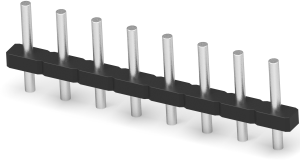 Leiterplattenklemme, 8-polig, RM 5 mm, 0,05-2 mm², 15 A, Stift, schwarz, 1546019-8