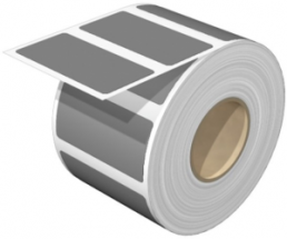 Polyester Gerätemarkierer, (L x B) 60 x 30 mm, grau, Rolle mit 450 Stk