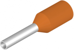 Isolierte Aderendhülse, 0,5 mm², 12 mm/6 mm lang, orange, 9028260000