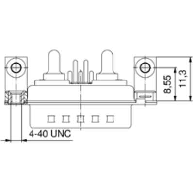 3025W3SAT73N40X CONEC D-Sub Steckverbinder Bild 2